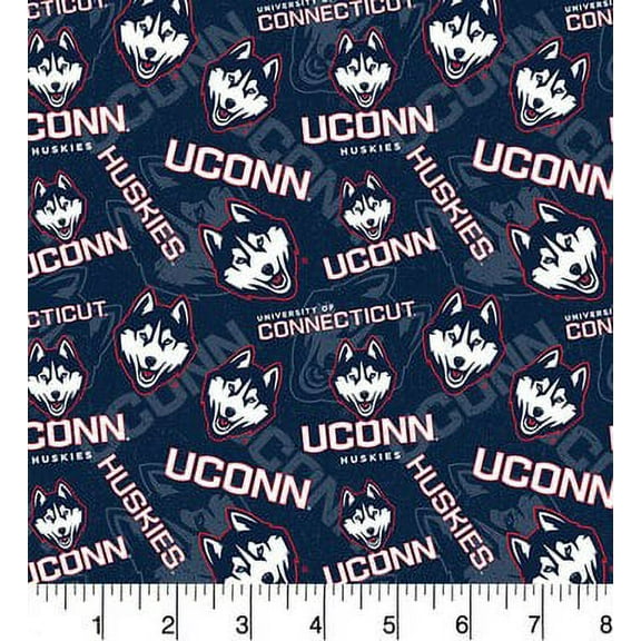 U of Connecticut CON-1178 Tone on Tone cotton