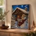 thumbnail image 6 of Christmas Wall Art 12X16 Inch Vertical Pearl Diamond Painting, Diamond Art Christmas Snowman Scene for Kitchen Wall Decor, Hanging Wall Decor Festive Holiday Gift 1Pc, 6 of 7