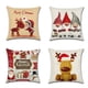 thumbnail image 1 of Funda de almohada de Navidad de 4 piezas, funda de almohada decorativa de Navidad, funda de almohada de decoración de Navidad, decoración del hogar del sofá con patrón de Papá Noel de alce Adepaton MZQ-1108-1, 1 of 6