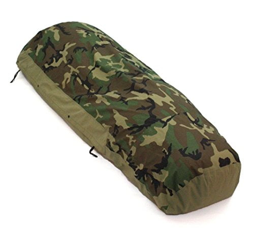 US Army Military Woodland Camouflage Camo GTX GORETEX Sleeping Bag BIVY COVER... 