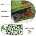 thumbnail image 6 of Kitchen Mats for Floor 3x5 Ft, St. Patrick's Day Non Slip Area Rugs for Kitchen Bedroom Entryway, Green Lucky Clovers Dog Washable Carpet Runner Rug Floor Mats for Bedroom Home Decor, 6 of 8