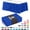Dark Blue, variant on White Table Skirt 6 Pack - Disposable Plastic Table Skirts for Rectangle Tables 6ft 8ft & Round Tables - 29in x 14ft Self-Adhesive Strip