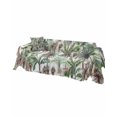 thumbnail image 2 of Green Palm Leaves Sofa Couch Covers for 3 Cushion Couch,Washable L Shape Sectional Sofa Covers for Loverseat/Pet/Kid,Tropical Tree Summer Beach Plant Slipcover Throw Blanket Futon Cover 71''x134'', 2 of 8