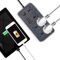 thumbnail image 3 of Socket,With 6 3 Power With 6 6ft Office Dorm C Port 6ft Office Dorm Power To Use 1 Type C Port 6ft Office Button To Type C Port Dorm Power Button Wyan 3 U-sb 1 Adben Huiop, 3 of 6