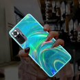 thumbnail image 1 of Funda suave de arcoíris con línea láser para Xiaomi Redmi 9T Note 10 Pro 10S 9S 9 8 Pro 9A 9AT 9C Poco M3 X3 NFC Pro Glitter TPU contraportada Fivean unisex, 1 of 2