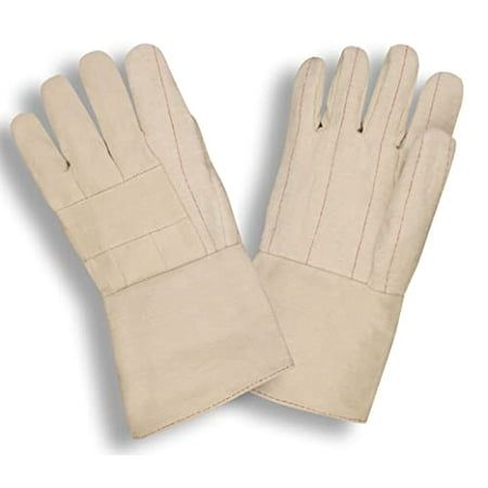 

12-Pack of Cordova 2505 Regular Weight Work Gloves Hot MILl 100% Cotton Gauntlet Large