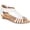 White, variant on Charter Club Womens GINIFUR2 Faux Leather Zipper Wedge Sandals