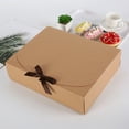 thumbnail image 1 of 10 Pieces Paper Gift Packaging Box with Ribbon Wedding Ceremony Engagement Cookie Candy Packing Case Portable Favor Boxes White 17x17x5cm, 1 of 9