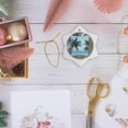 thumbnail image 6 of 3drose, Walking on the Beach, 3 inch Snowflake Porcelain Ornament, 6 of 7
