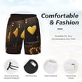 thumbnail image 3 of Balery Casino Playing Cards Mens Swim Trunks Swim Shorts for Men Quick Dry Inseam Beach Shorts with Compression Liner Pocket-Small, 3 of 9