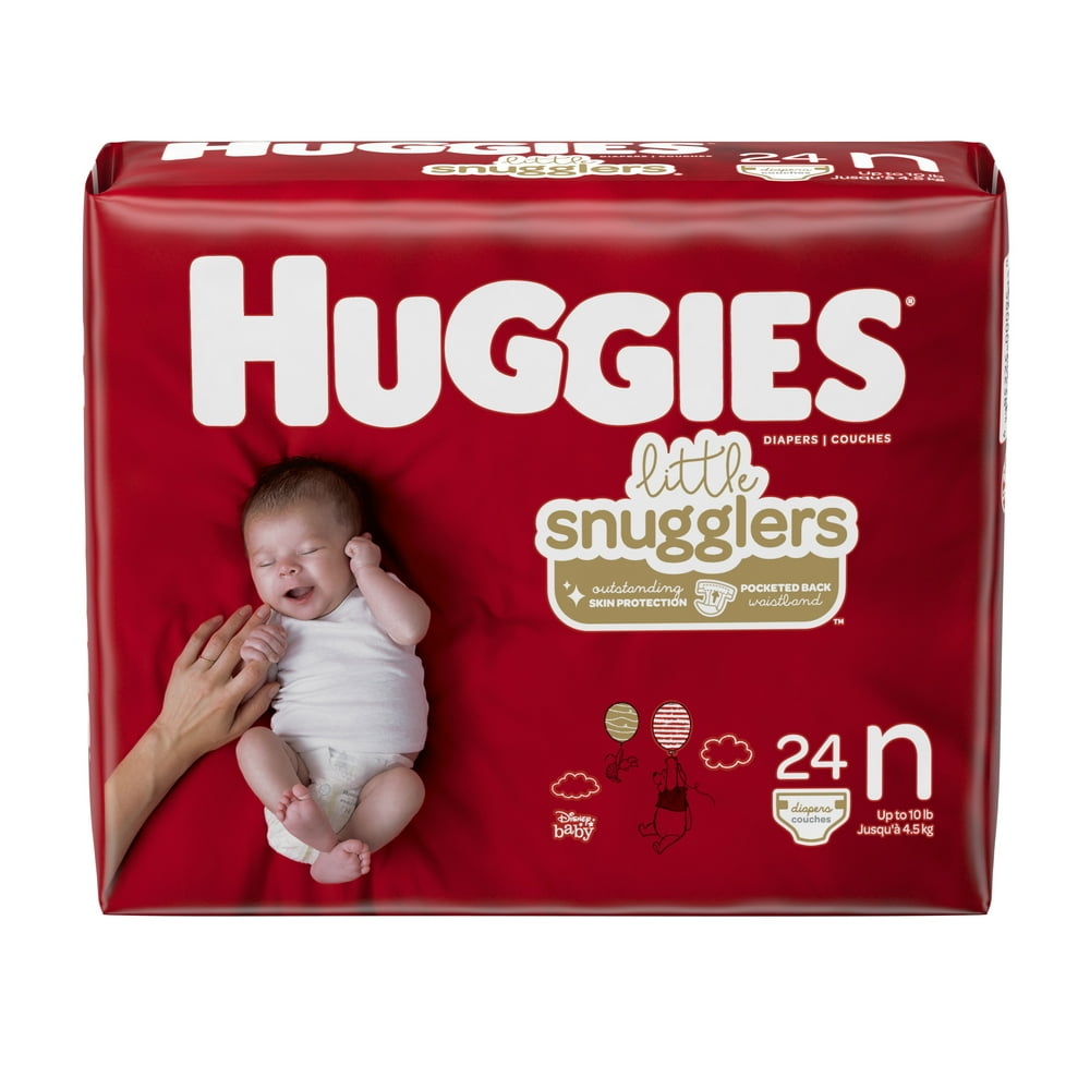 Huggies Little Snugglers Baby Diapers, Size Newborn, 24 Ct, Convenience