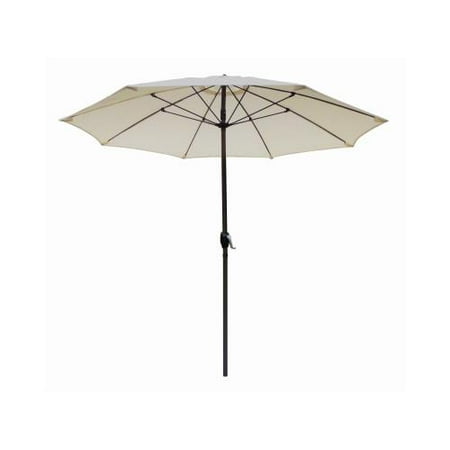 Shade Gazebos And Umbrellas March Products ATAF908117-F11 Patio Market Umbrella, Aluminum Frame, Natural Olefin, 9-Ft. ()