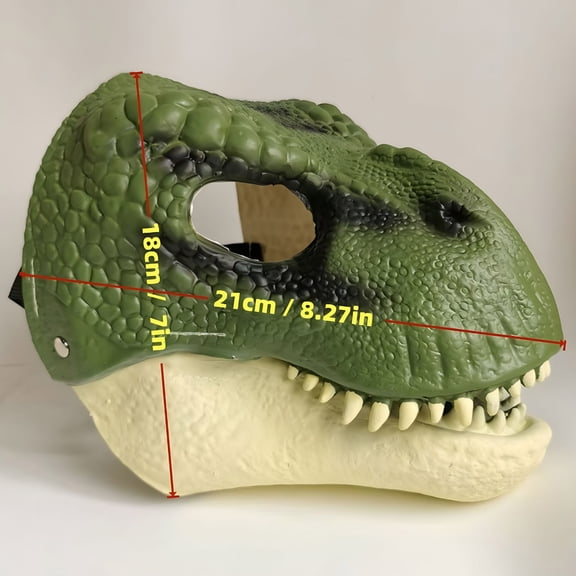 BESTSKY Dinosaur Dog Mask with Moving Jaw,Latex Pet Costume for Halloween,Funny Animal Mask for Party,Cosplay,Photo Props
