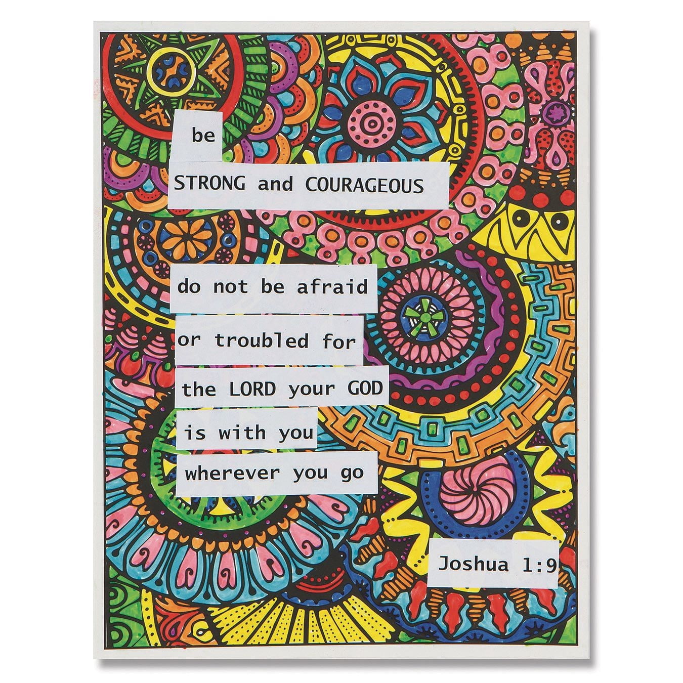 Mandala Quote Collages Craft Kit (Pack of 24)