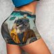thumbnail image 4 of Fotbe Desert Monkeys Drive Shorts Sin Costuras – Shorts Deportivos de Cintura Alta para Mujer, Elásticos para Gimnasio, Yoga, Running o Ciclismo-X-Large, 4 of 8