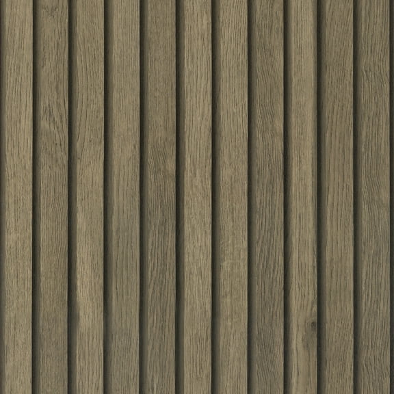 CHIHUT Wood Slat Wallpaper Peel and Stick Shiplap for Wall Self Adhesive Walpaper 17.7"x100"