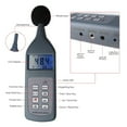 thumbnail image 3 of Digital Sound Level Meter 30dB to 130dB with Optional Function Lp, Leq Alarm Adjusable ,Measurement Device, 3 of 7