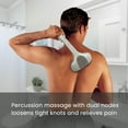 thumbnail image 5 of Homedics, Dual Head Percussion Action Plus Massager with Heat, Adjustable Intensity , Dual Pivoting Heads, 2 Sets Interchangeable Nodes, for Back, Shoulders, feet, legs and neck, HHP-351H, 5 of 13