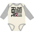 thumbnail image 3 of Inktastic Multiple Myeloma Hope Love Strength Boys or Girls Long Sleeve Baby Bodysuit, 3 of 5