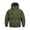 A_ Army Green, variant on Men's Stylish Half-Zip Hoodie with Dual Zipper Pockets, Solid Color Long Sleeve Casual Sweatshirt, Adjustable Drawstring Hood Urban Street Fashion Outfit Gray XS