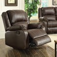 thumbnail image 2 of ACME Zurich Fauteuil à Bascule en Faux Cuir Marron, 2 of 2