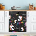 thumbnail image 5 of Coolnut Unicorn Dishwasher Magnet Cover, Magnetic Refrigerator Panel Decal Wash Machine Front Door Decorative Cover for Home Kitchen Farmhouse Decor, 23"x 26", 5 of 6