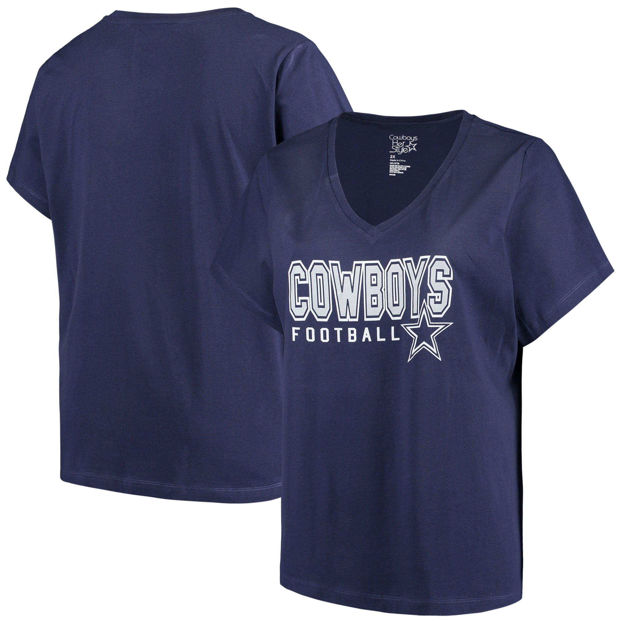 Women's plus size dallas cowboys apparel Clearance