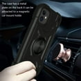 thumbnail image 6 of iPhone XR Case with 360° Rotating Metal Ring Kickstand Holder [Work with Magnetic Car Mount], Allytech Heavy Duty PC & Silicone Anti-Scratch Impact Resistant Case for iPhone xr, Black, 6 of 6