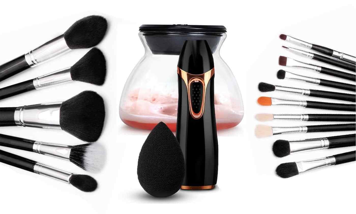 makeup brush cleaner set