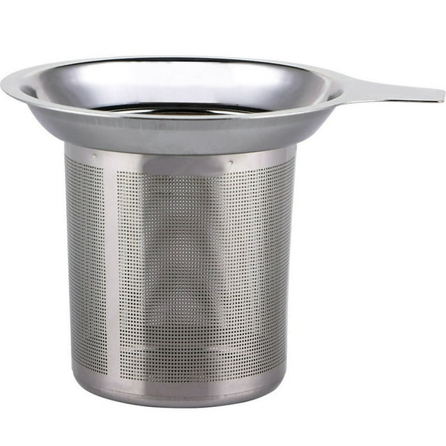beauty 1Pc Reusable Metal Tea Mesh Infuser Stainless Steel Cup Tea Strainer Tea Leaf Filter With Handle Kitchen Accessories