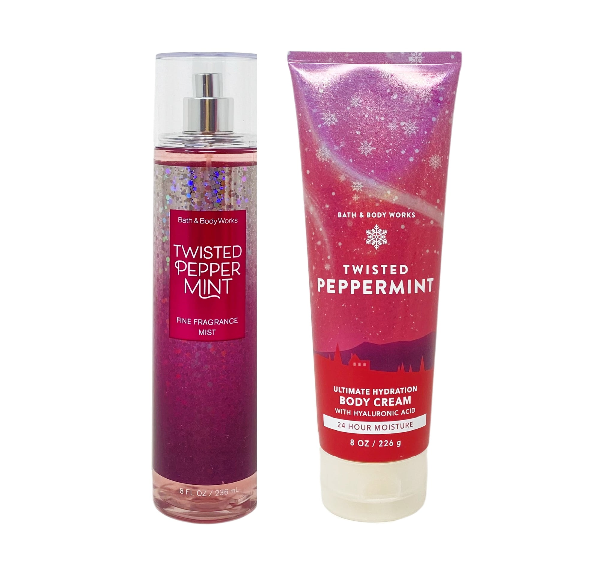 Bath and Body Works Twisted Peppermint Duo Gift Set Fragrance Mist