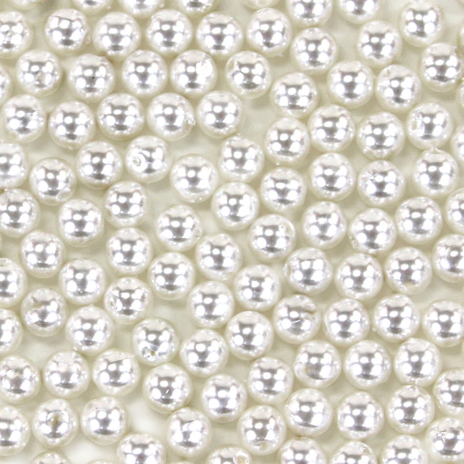 Koyal Wholesale Centerpiece Vase Filler Vintage Pearls, 8mm, Ivory