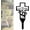 Custom Name, variant on Generic Grave Decorations for Cemetery,Metal Memorial Cross Garden Stake Graveyard Decoration, Grave Markers for Human Cemetery, Outdoor Easter Decoration Wall Decor Lawn Stake (for Sister)
