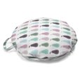 thumbnail image 1 of Pear Round Floor Cushion with Handle, Contemporary Summer Art Pattern with Pastel Colorful Fruits Graphic, Decorative Pillow for Living Room & Dorms, 18" Round, Multicolor, by Ambesonne, 1 of 4