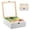 White wavy, variant on Tea Storage Organizer with Clear Acrylic Top Window,9 Compartments Eco-Friendly Tea Bag Holder, Multi-Functional Storage Box