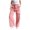 Pink, variant on Karoyedx Girls' Wide-Leg Jeans Girls Drawstring Cargo Joggers Lightweight with Side Pockets Casual Summer Wear Mint Green Size,14-15 Years
