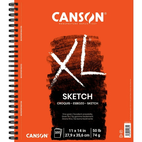 Canson XL Sketch Pad, 11" x 14", 100 Sheet/Pad