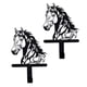 thumbnail image 1 of Colgador de pared con silueta de caballo negro para llaves, gancho de hierro para montar en la pared, organizador para la entrada para llaves, bolsos, sombreros y abrigos, 1 of 7