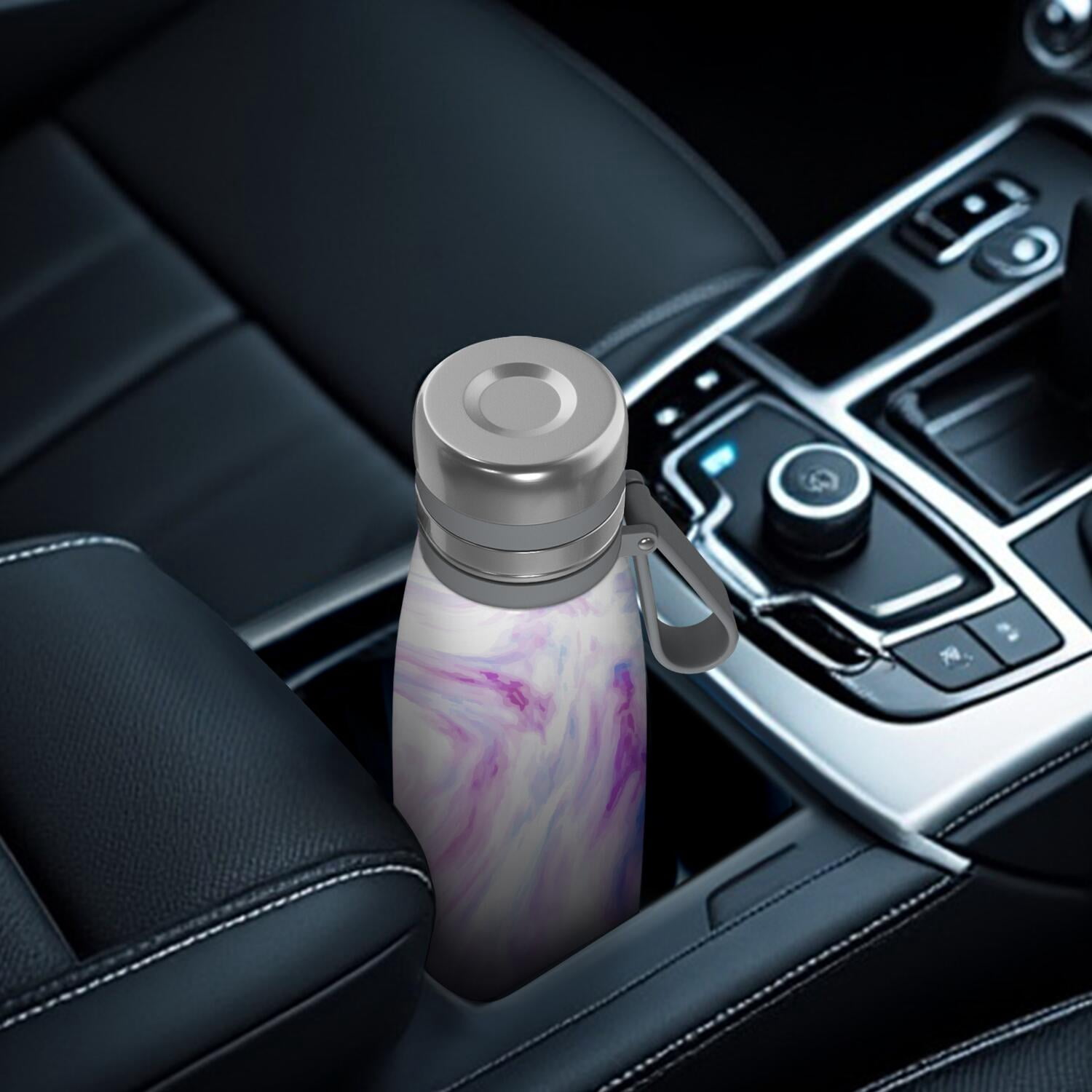 29oz Insulated Water Bottle with Tea Infuser, Stainless Steel Travel Mug, Liquid & Marble Print