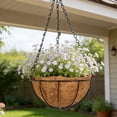 thumbnail image 6 of Coir Hanging Planter with Rope and Holes for Indoor and Outdoor Garden, 6 of 6