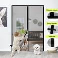 thumbnail image 3 of Magnetic Garage Door Screen with Strapping Tapes for 1 Car Garage 9x7ft, Reinforced Fiberglass Mesh with Weighted Bottom, Durable Screen Door Curtain Kit, 3 of 7