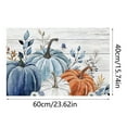 thumbnail image 3 of Binwennn Large Throw Blankets for Couch 5 X 8 Area Rug in Throw Pillows And Blanket Set Thanksgiving Doormat Fall Welcome Mat With Blue White Orange Pumpkin Non Floor Mat Bathroom Memory, 3 of 6