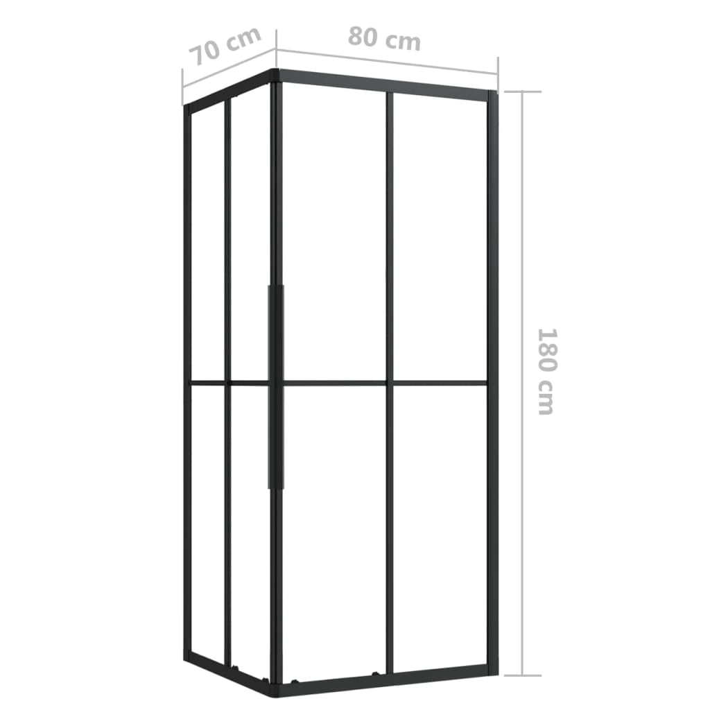 vidaXL Shower Cabin ESG 35.4"x27.6"x70.9"