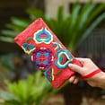 thumbnail image 5 of Riguas Women Ethnic Handmade Embroidered Wristlet Clutch Bag Zipper Purse Long Wallet, 5 of 8