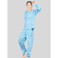 thumbnail image 4 of Set De 2 Pijamas Afelpadas Mujer Polar Pantalón Sudadera Ropa Invierno UNITALLA, 4 of 5