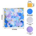 thumbnail image 3 of Efavormart 54 Grams Round Paper & Foil Metallic Table Confetti Dots, Balloon Confetti - Purple | Blue | Royal Blue | White | Gold, 3 of 10