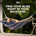 thumbnail image 2 of Bliss Hammocks Caribbean Hammock with Pillow and Hardware, 48 Inch Wide, Patriot, 2 of 12