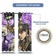 thumbnail image 3 of Anime Themed Curtains for Bedroom Drapes,JoJo's Bizarre Adventure Print Design Window Treatments Curtain Panel Set, 2-Panels, 55" W x 63" L, 3 of 8