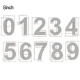 thumbnail image 2 of 8 inch Modern Floating House Numbers Large Black Shadow Home Address Garage Gate, 2 of 10