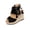 Black, variant on Women's Wedge Platform Sandals Peep Toe Lace-Up Ankle Strap Comfortable Casual Summer Beach Sandals, Beige Size 6
